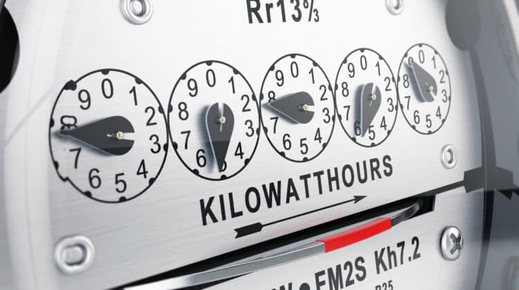 Electric power supply and meter kilowatt hour and voltmeter Aalog measuring voltmeter voltmeter and electrical wattage