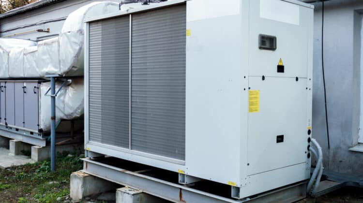 Cpu hvac air conditioning system for cooling in central industrial area outdoor