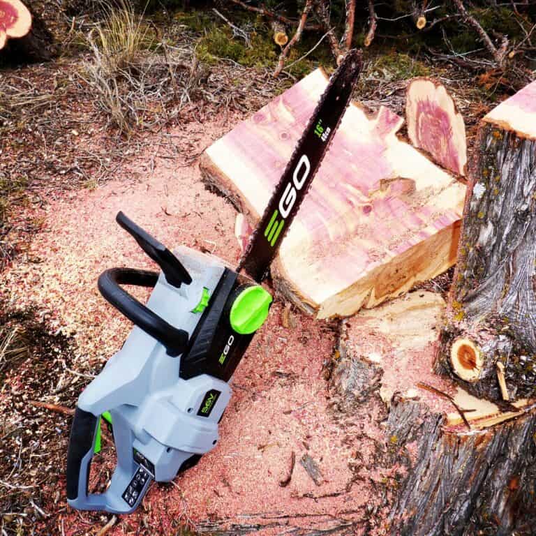 How to use an electric chainsaw - Kyle's Garage