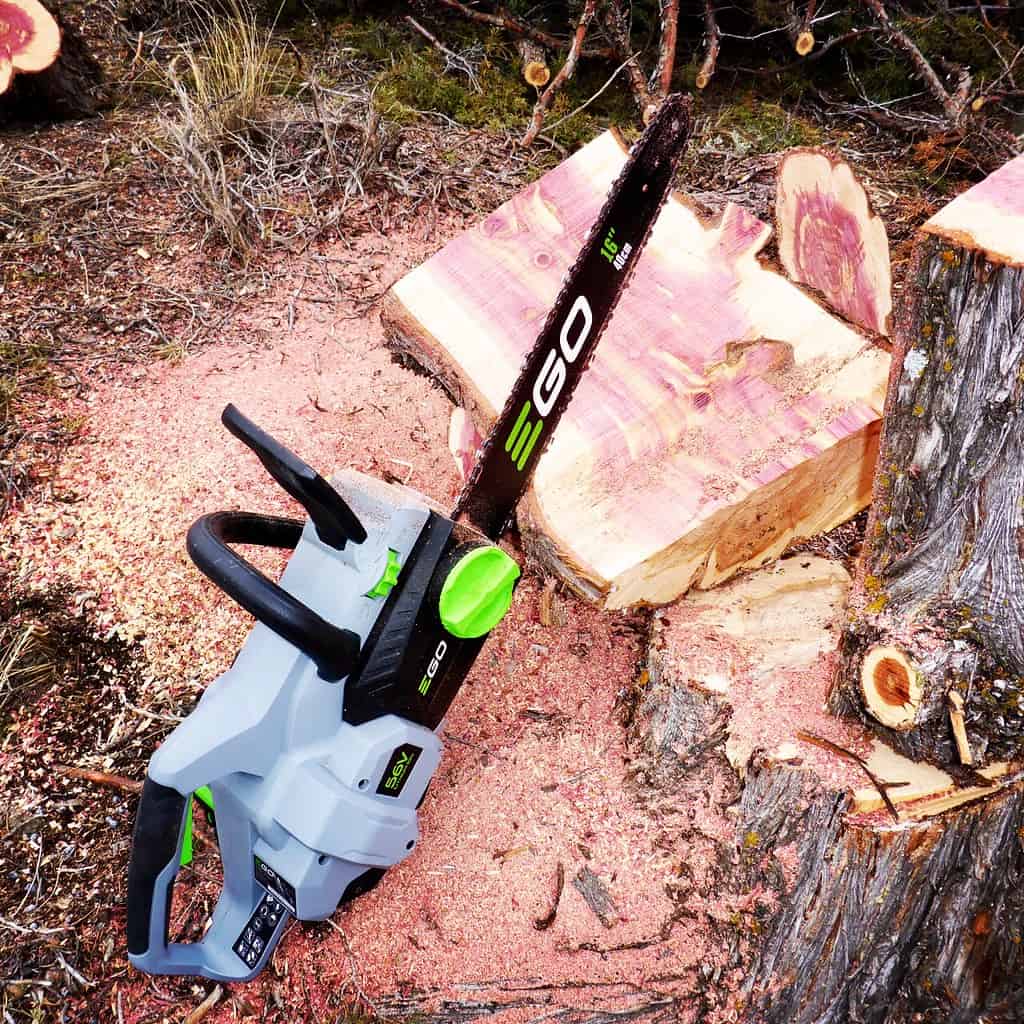 How to use an electric chainsaw Kyle's Garage