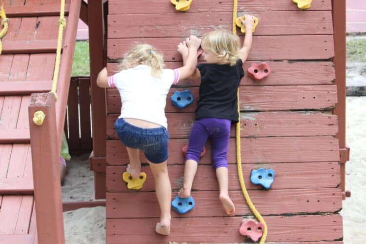 diy kids climbing wall