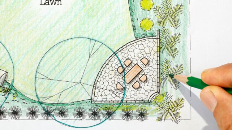 Backyard garden design plan