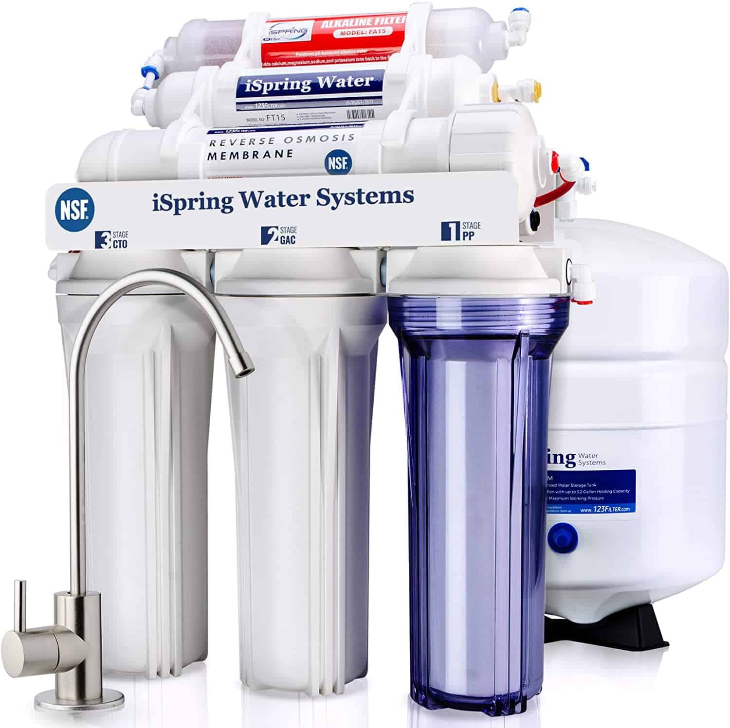 iSpring RCC7AK 6-Stage Reverse Osmosis Drinking Water Filter System