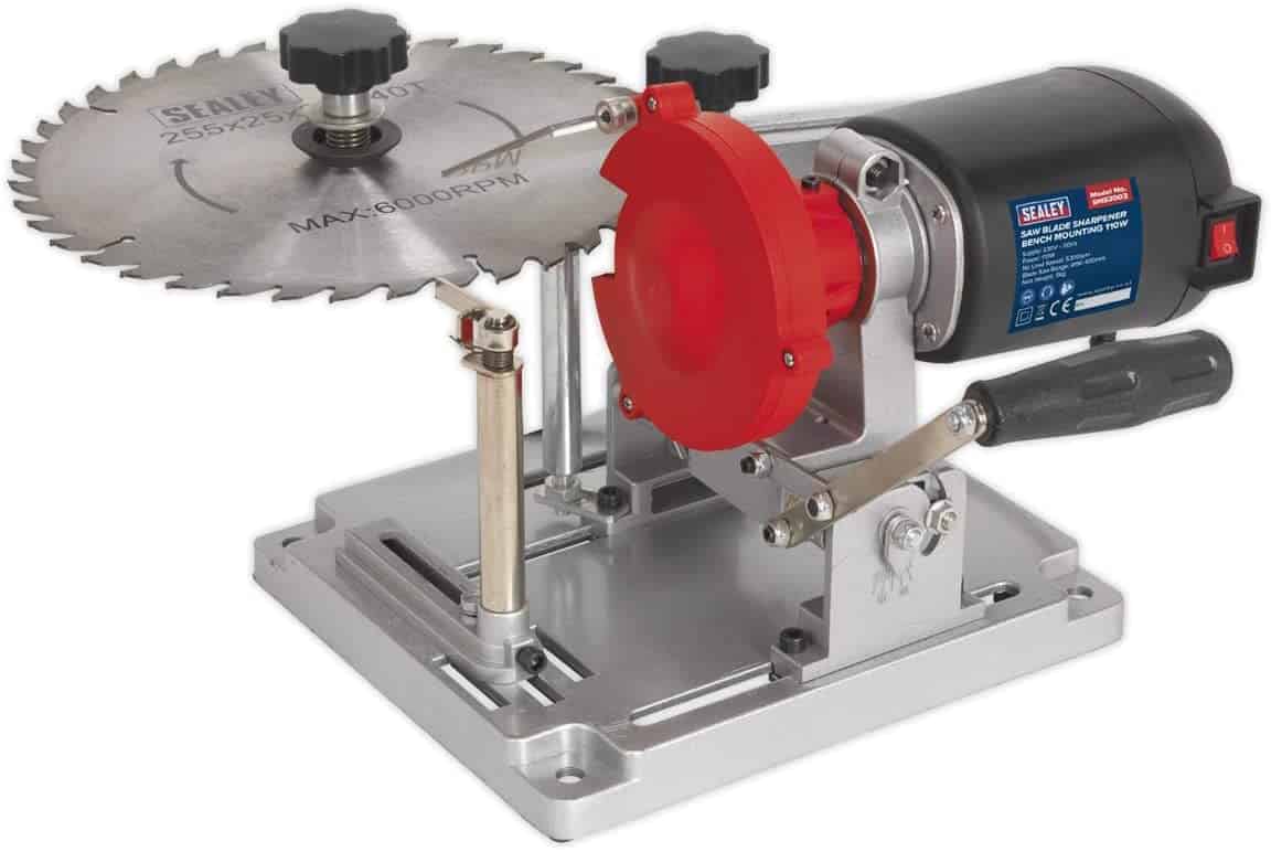Sealey SMS2003 Saw Blade Sharpener with Bench Mounting 110 Watt 240V