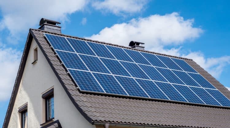 Solar energy on a home