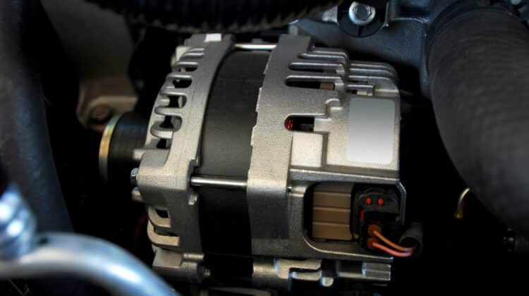 electric alternator to produce electric current in the car