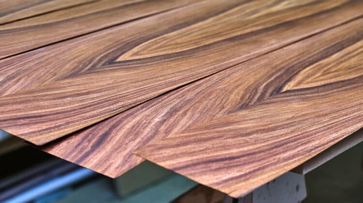 Veneer Santos Rosewood Wood texture Woodworking and carpentry production