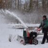 Snow blower salt spreader