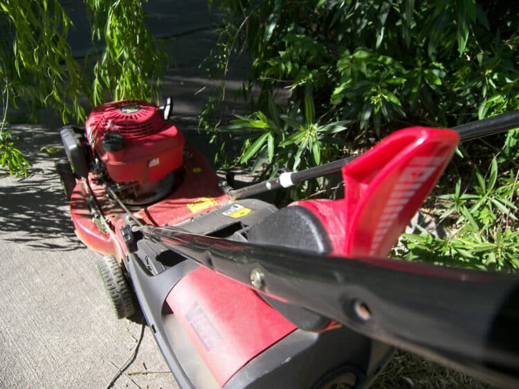 how to sharpen lawn mower blades without removing