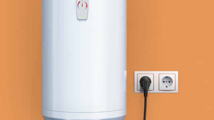white tank electric water heater