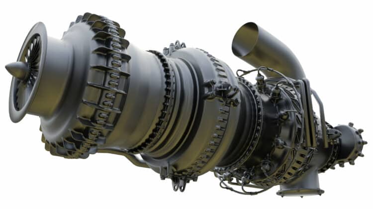 Gas turbine engine of feed gas compressor