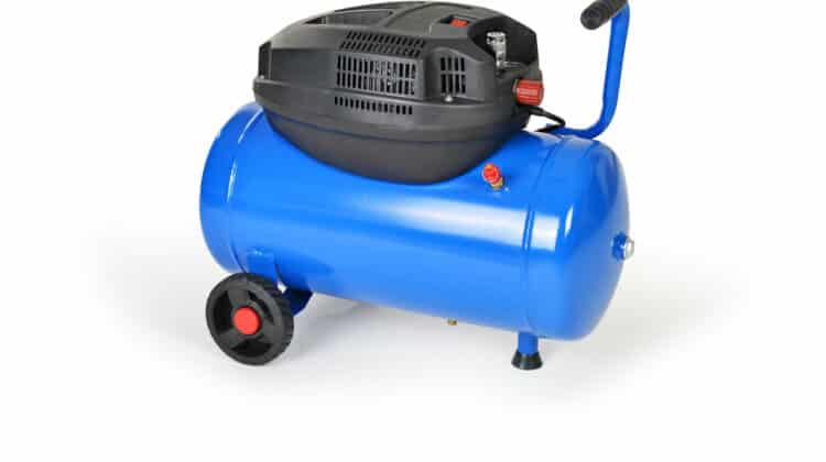 New air compressor on a white background